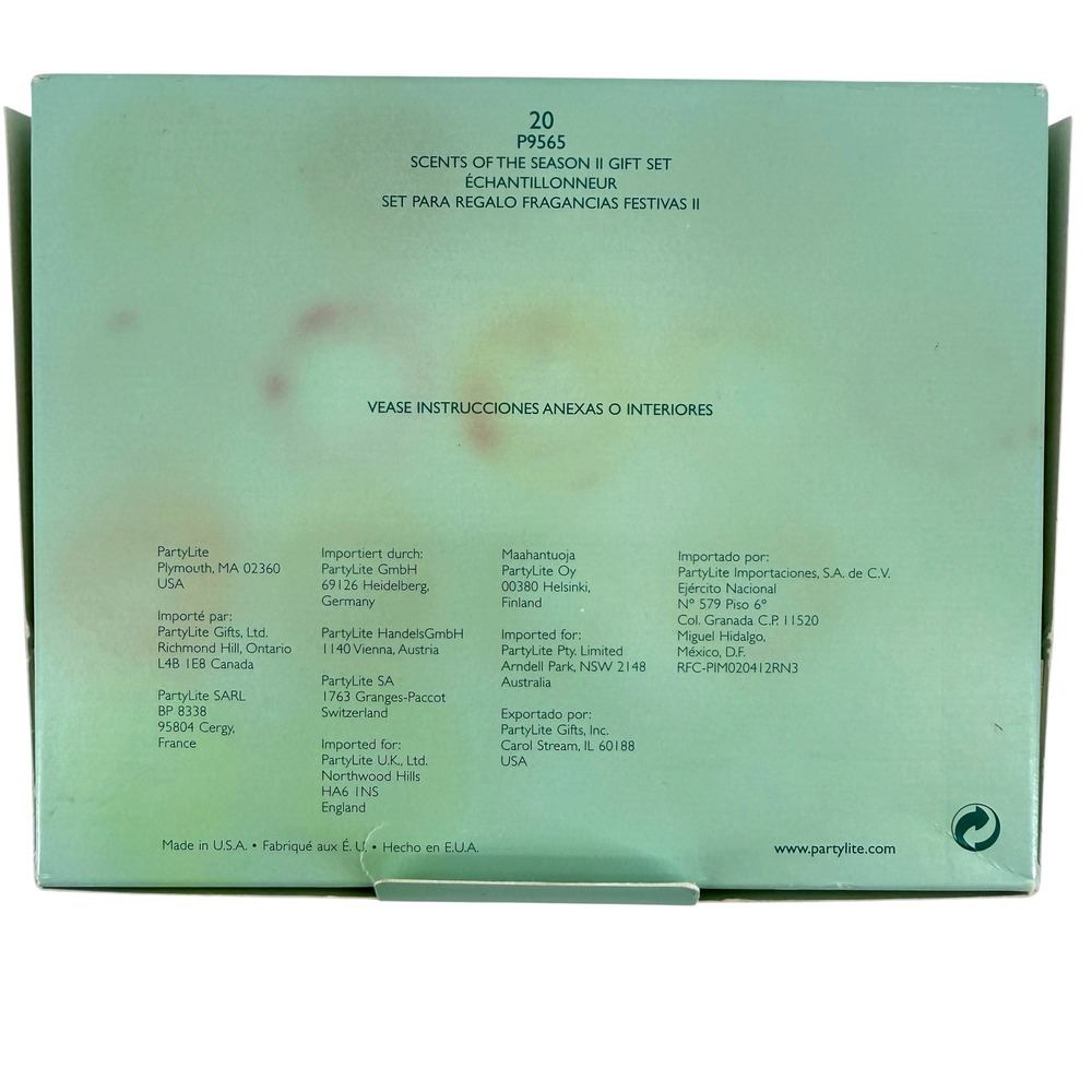 PartyLite Scents of the Season 20 Votive Candle Gift Set P9565 Holiday Sampler - Picture 8 of 9